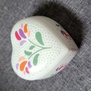 2/$8 Germaine Monteil Heart Shaped Floral Trinket Box